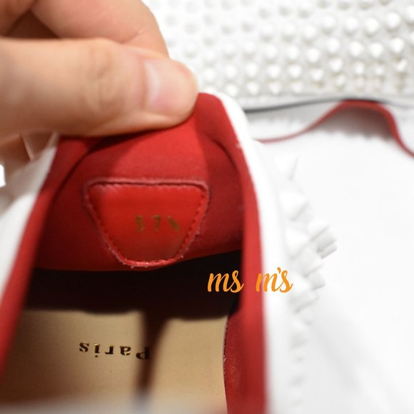 NIB CHRISTIAN LOUBOUTIN SPIKE DONNA FLAT sneaker - Picture 6 of 8